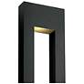 3_Atlantis 36"H Satin Black Socketed LED Outdoor Wall Light more views