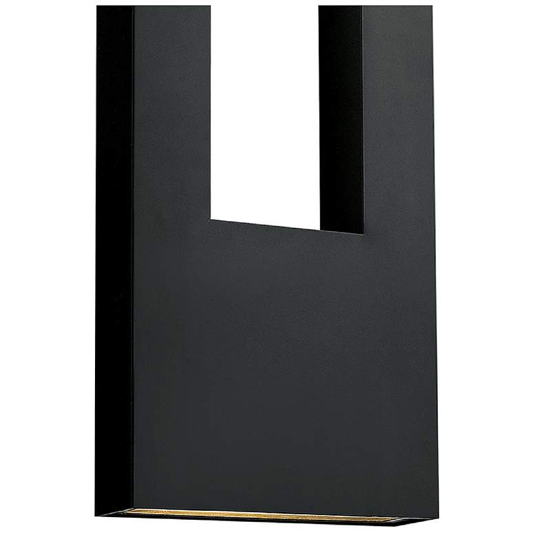 Image 5 Atlantis 36"H Satin Black Socketed LED Outdoor Wall Light more views