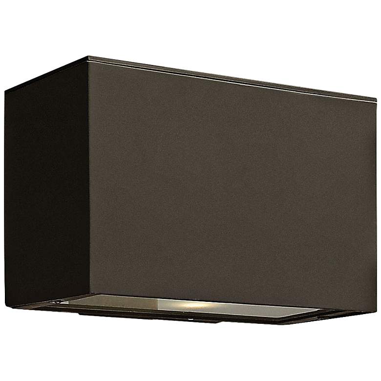 Image 1 Atlantis 6" High Bronze Integrated LED Outdoor Wall Light