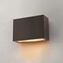 1_Atlantis 6" High Satin Black Socketed LED Outdoor Wall Light
