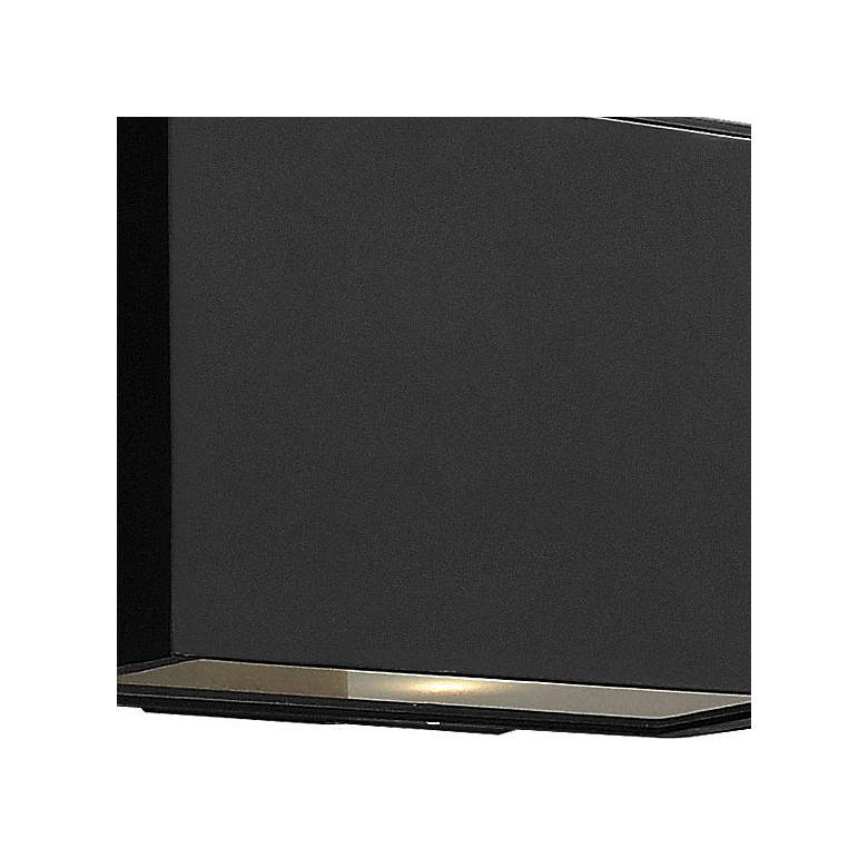 Image 3 Atlantis 6" High Satin Black Socketed LED Outdoor Wall Light more views