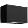 3_Atlantis 6" High Satin Black Socketed LED Outdoor Wall Light more views