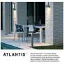 4_Atlantis 6" High Satin Black Socketed LED Outdoor Wall Light more views