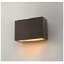 5_Atlantis 6" High Satin Black Socketed LED Outdoor Wall Light more views
