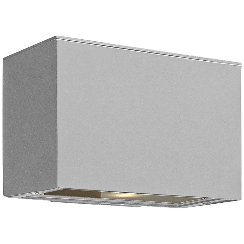Image 1 Atlantis 6" High Titanium Integrated LED Outdoor Wall Light
