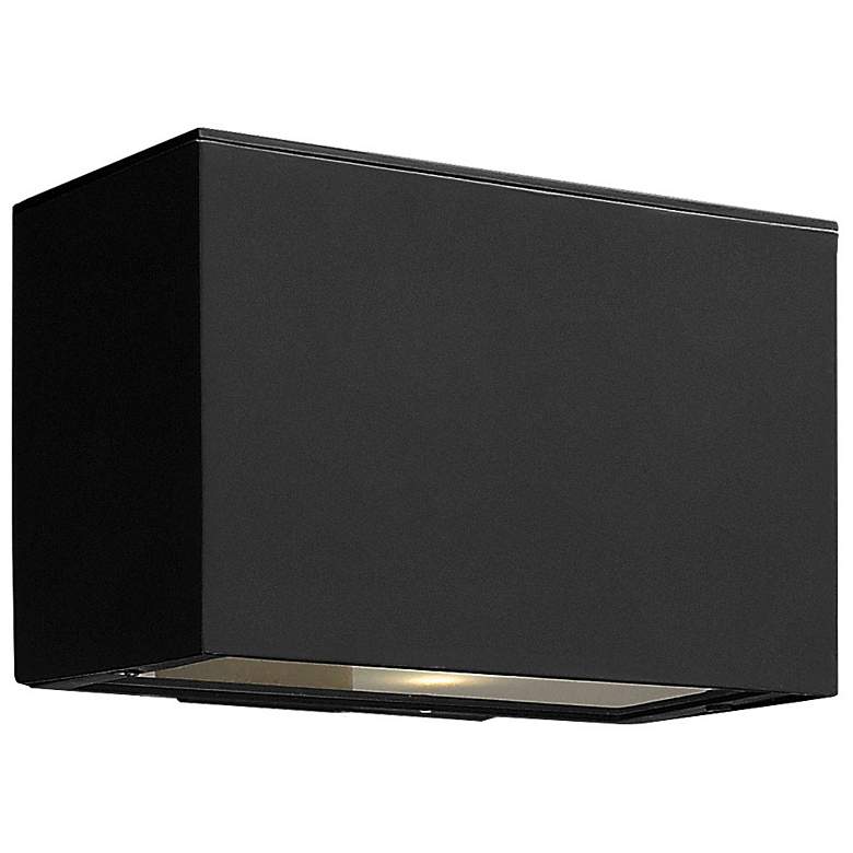 Image 2 Atlantis 6"H Satin Black Integrated LED Outdoor Wall Light more views
