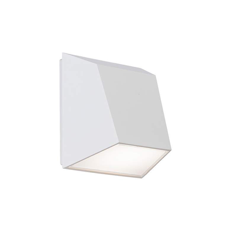 Image 1 Atlantis 6"H x 6"W 1-Light Outdoor Wall Light in White