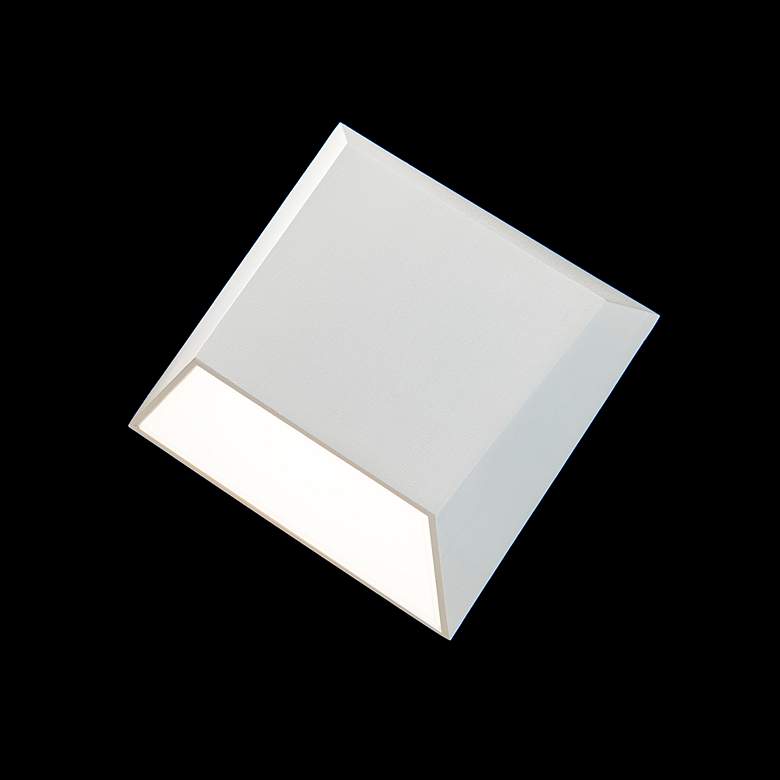 Image 5 Atlantis 6"H x 6"W 1-Light Outdoor Wall Light in White more views