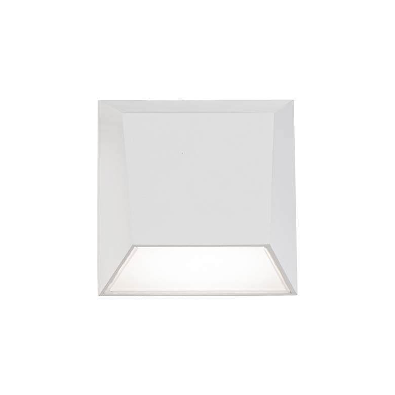 Image 2 Atlantis 6"H x 6"W 1-Light Outdoor Wall Light in White more views