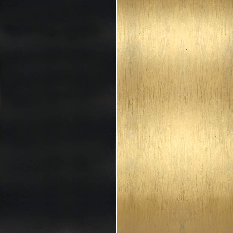 Image 7 Atlas 13 1/2" High Matte Black and Gold Outdoor Wall Light more views