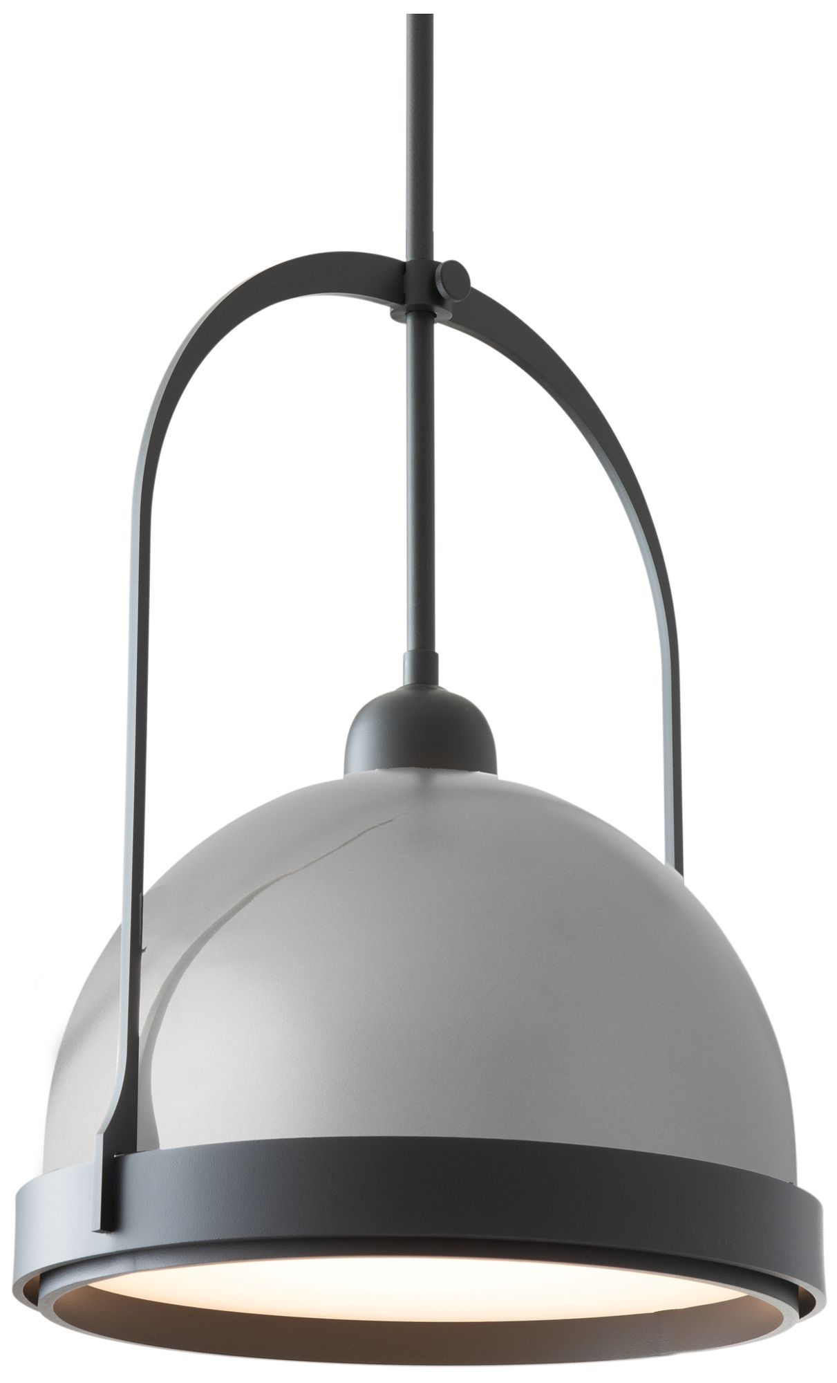 Atlas 14" Wide Black Mini Pendant w/ Vintage Platinum