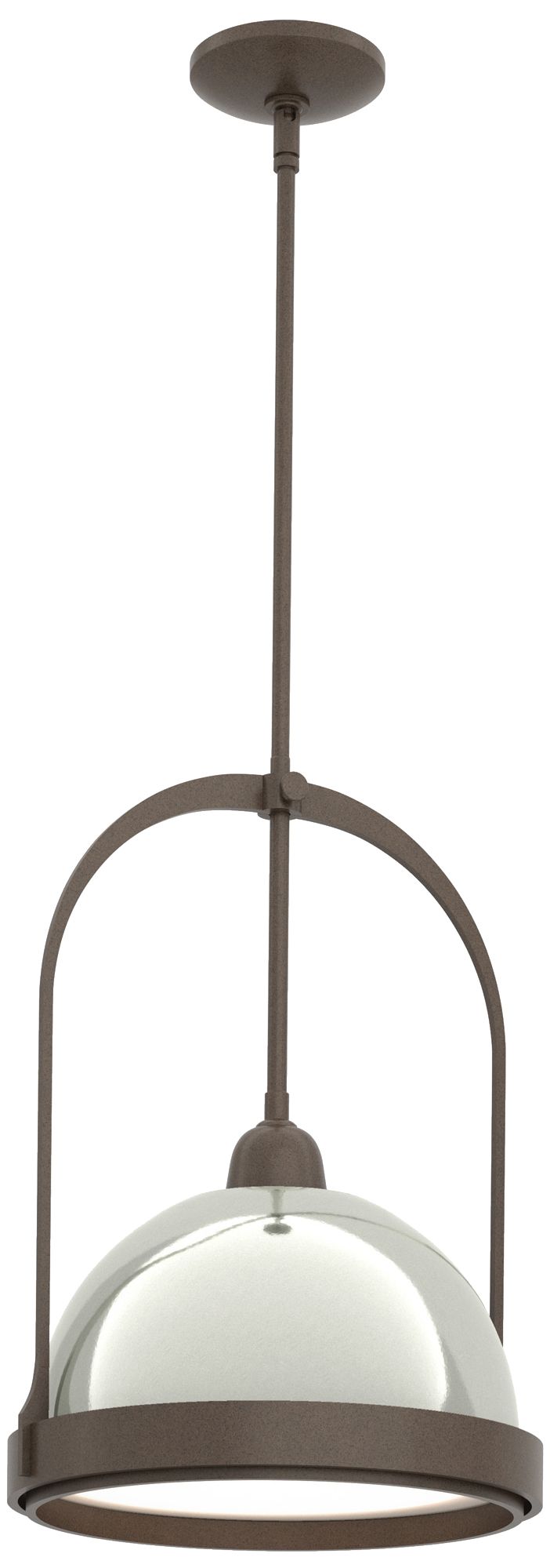 Atlas 14" Wide Bronze Mini Pendant w/ Sterling - Made to Order