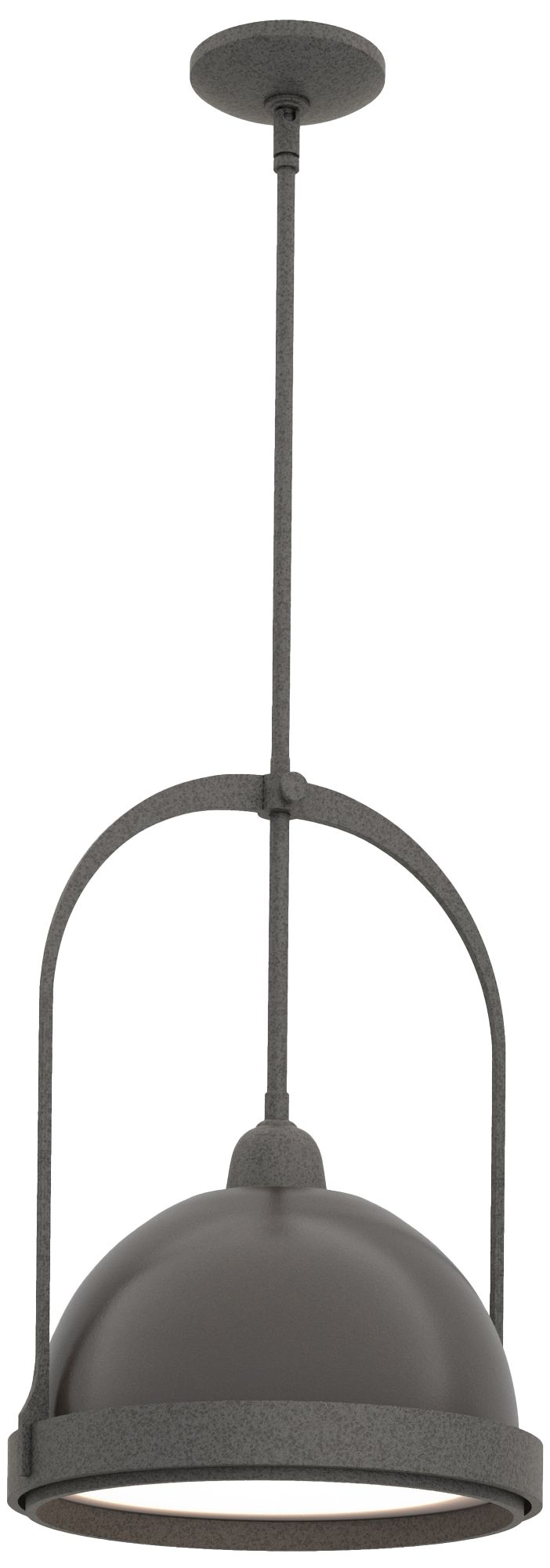 Atlas 14" Wide Natural Iron Mini Pendant w/ Oil Rubbed Bronze Made to