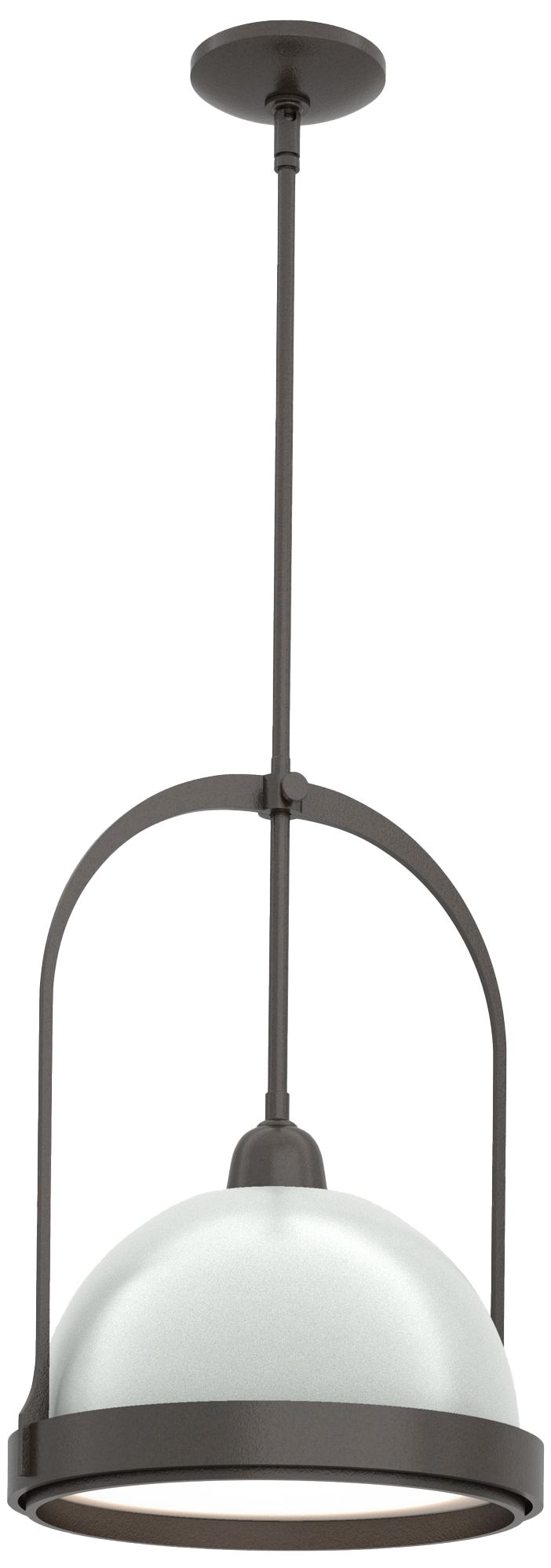 Atlas 14"W Oil Rubbed Bronze Mini Pendant w/ Vintage Platinum Made to Order