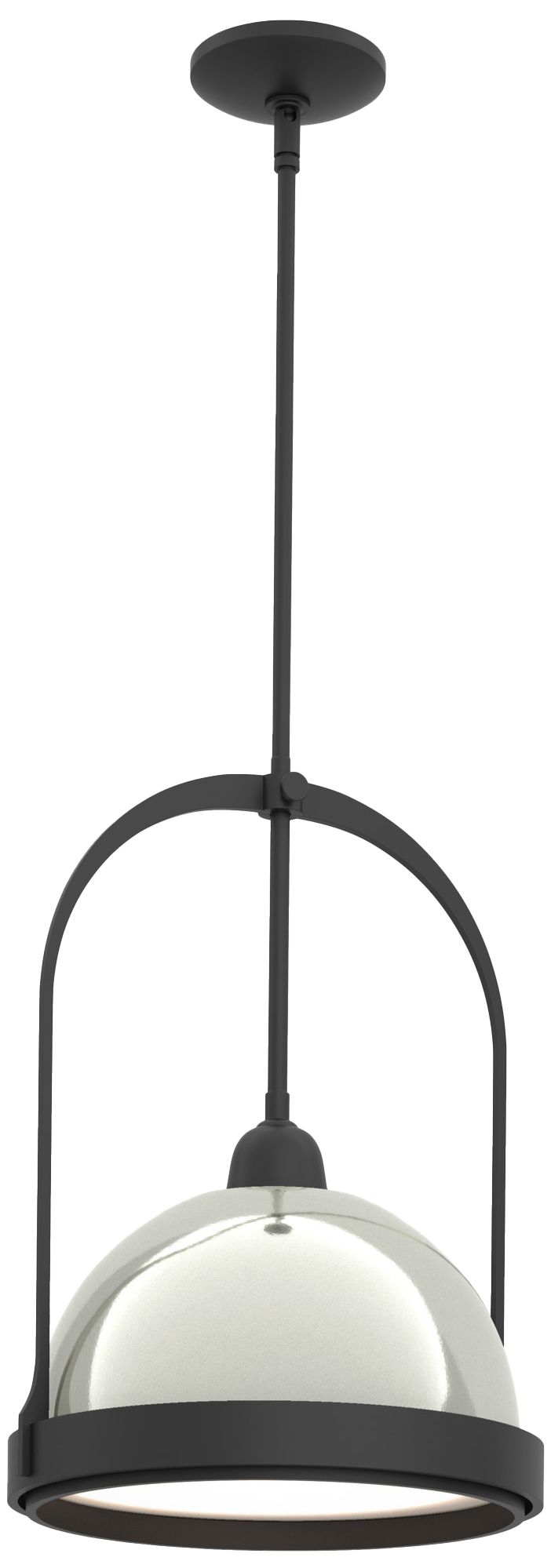 Image 2 Atlas 14" Wide Black Mini Pendant w/ Sterling more views