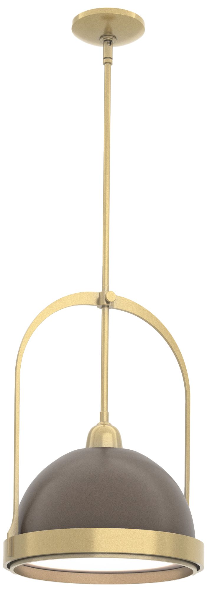 Atlas 14" Wide Modern Brass Mini Pendant w/ Bronze