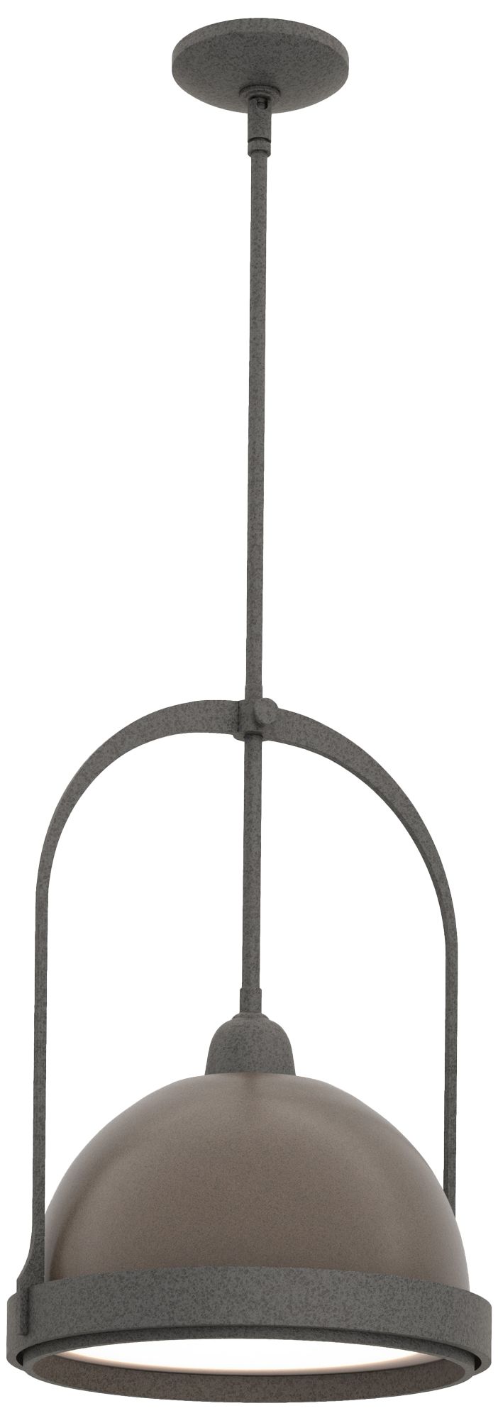 Atlas 14" Wide Natural Iron Mini Pendant w/ Bronze - Made to Order