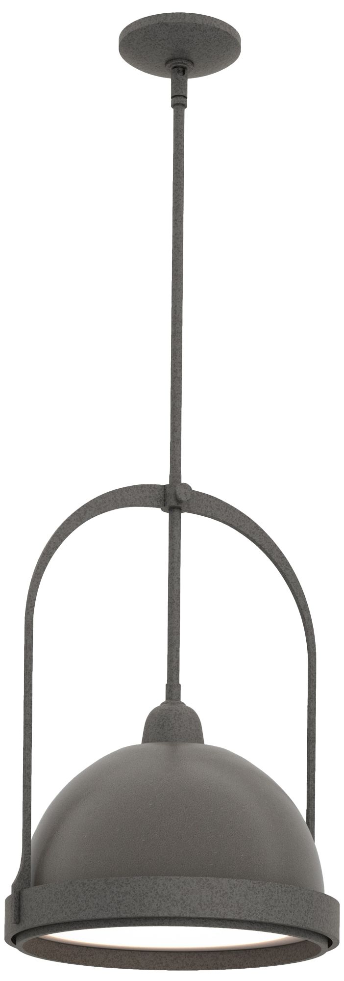 Atlas 14" Wide Natural Iron Mini Pendant w/ Dark Smoke - Made to Order