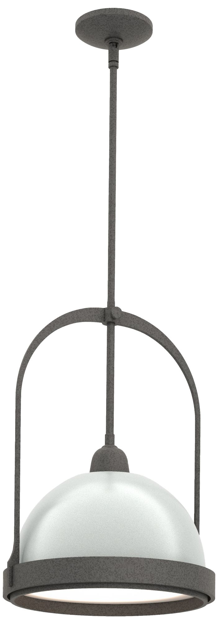 Atlas 14" Wide Natural Iron Mini Pendant w/ Vintage Platinum Made to Order