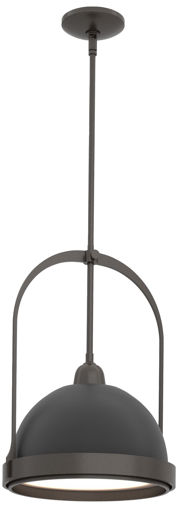 Atlas 14" Wide Oil Rubbed Bronze Mini Pendant w/ Black - Made to Order