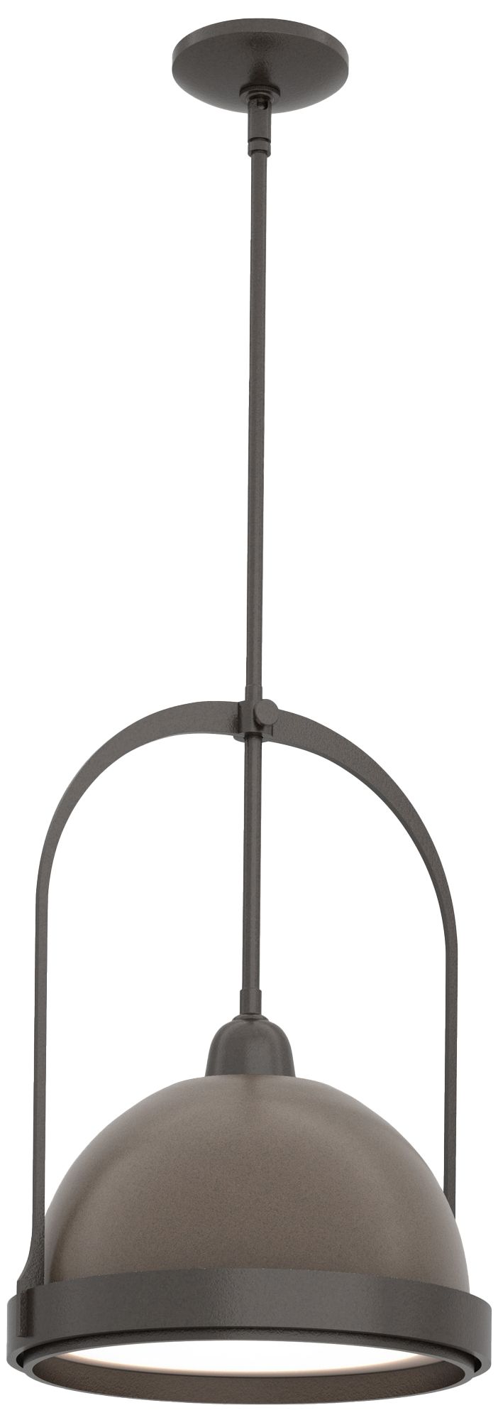Atlas 14" Wide Oil Rubbed Bronze Mini Pendant w/ Bronze - Made to Order