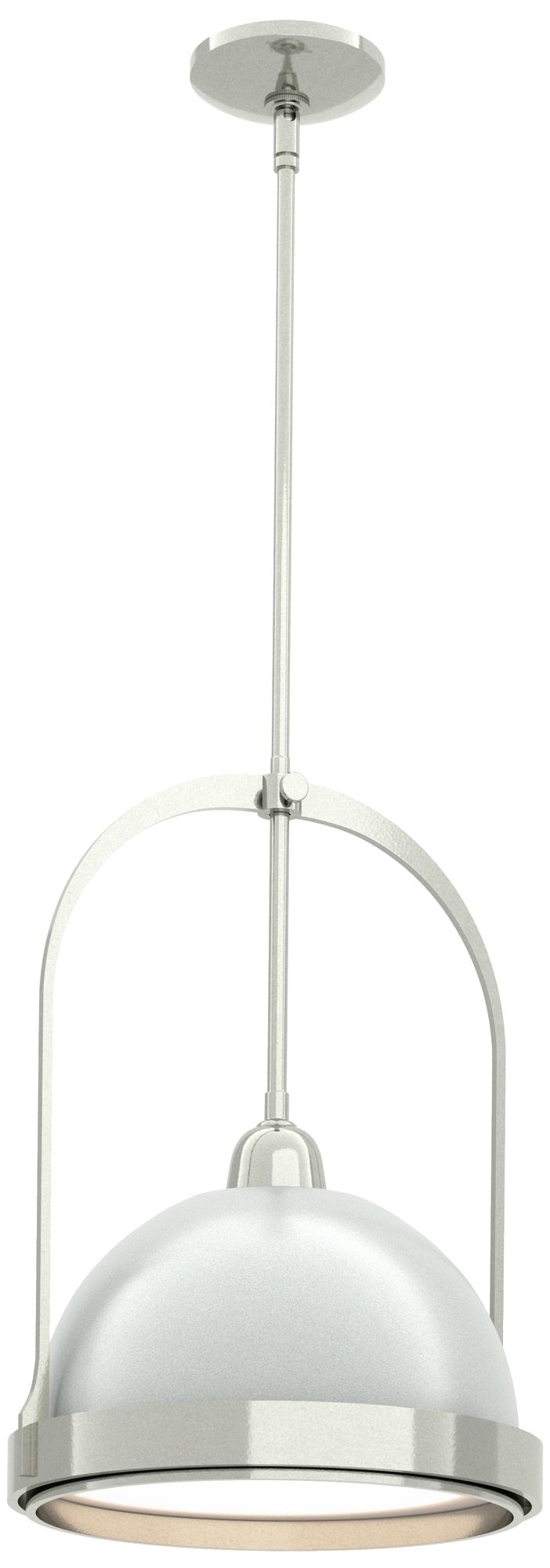 Atlas 14" Wide Sterling Mini Pendant w/ Vintage Platinum