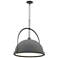 Atlas 21.7" Wide Large Black Pendant
