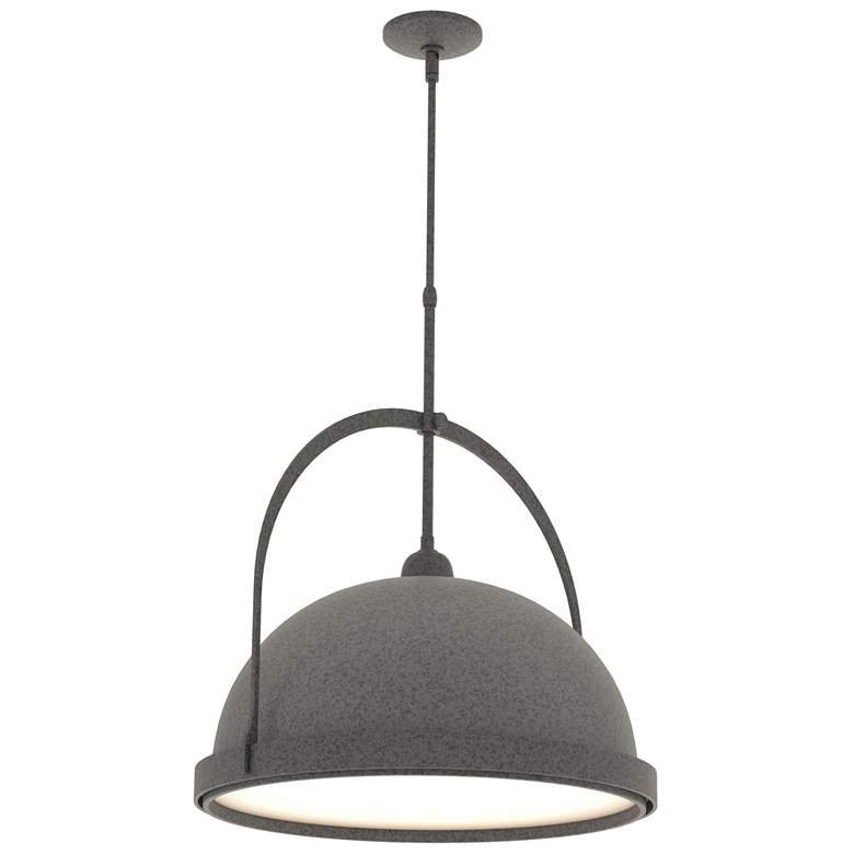 Image 1 Atlas 21.7" Wide Large Natural Iron Pendant