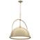 Atlas 21.7" Wide Large Soft Gold Accented Soft Gold Pendant