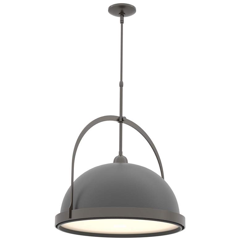 Image 1 Atlas 21.7 inchW Black Accented Large Oil Rubbed Bronze Standard Pendant