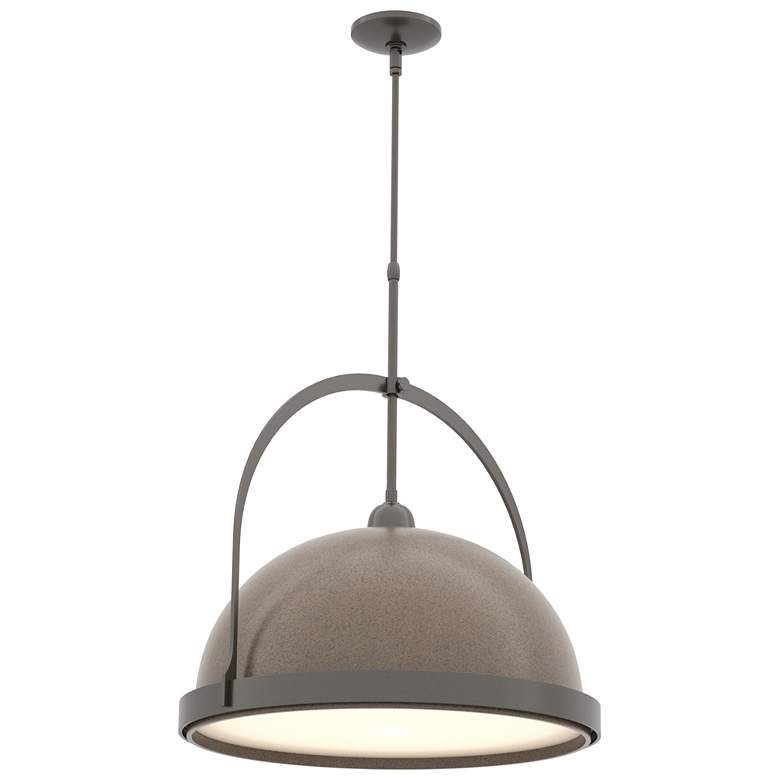 Image 1 Atlas 21.7 inchW Bronze Accented Large Oil Rubbed Bronze Standard Pendant