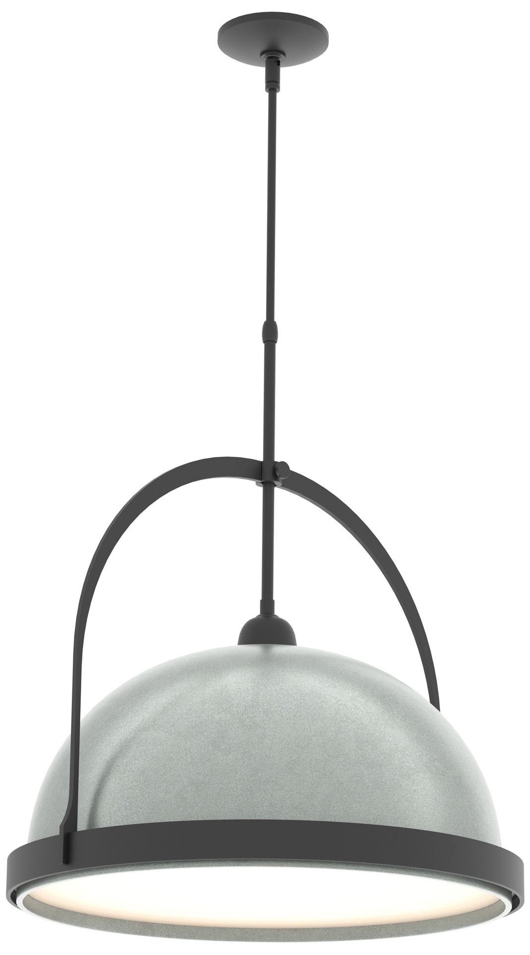 Atlas 22" Wide Black Pendant w/ Vintage Platinum