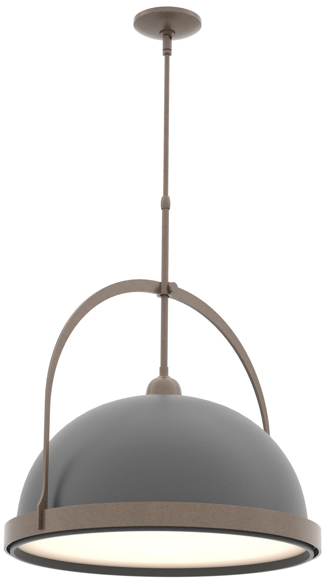 Atlas 22" Wide Bronze Pendant w/ Black