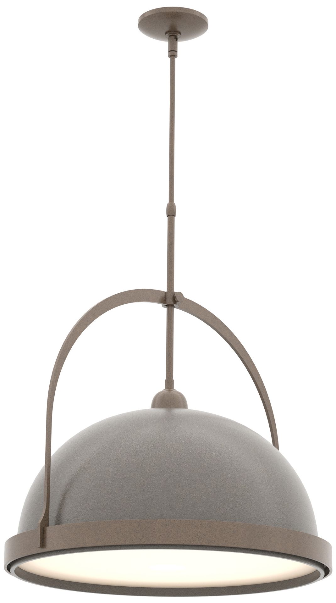 Atlas 22" Wide Bronze Pendant w/ Dark Smoke