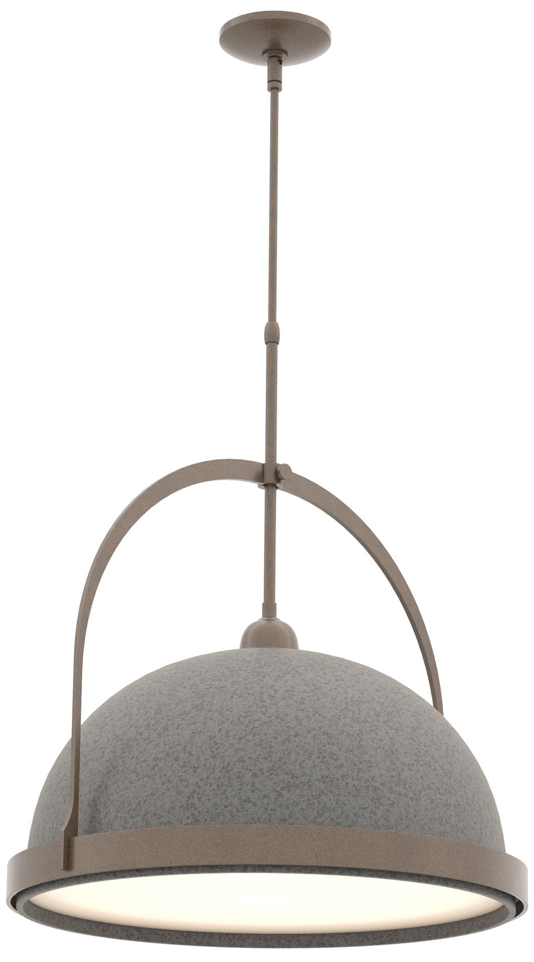 Atlas 22" Wide Bronze Pendant w/ Natural Iron