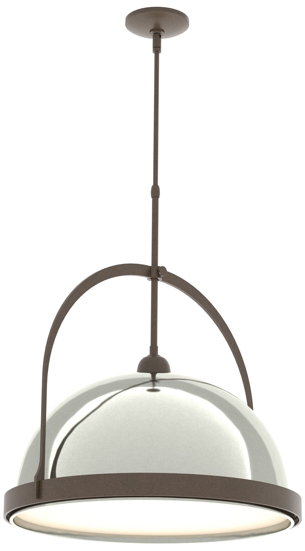 Atlas 22" Wide Bronze Pendant w/ Sterling