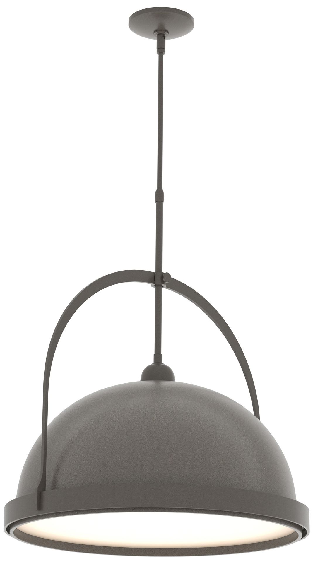 Atlas 22" Wide Dark Smoke Pendant w/ Dark Smoke