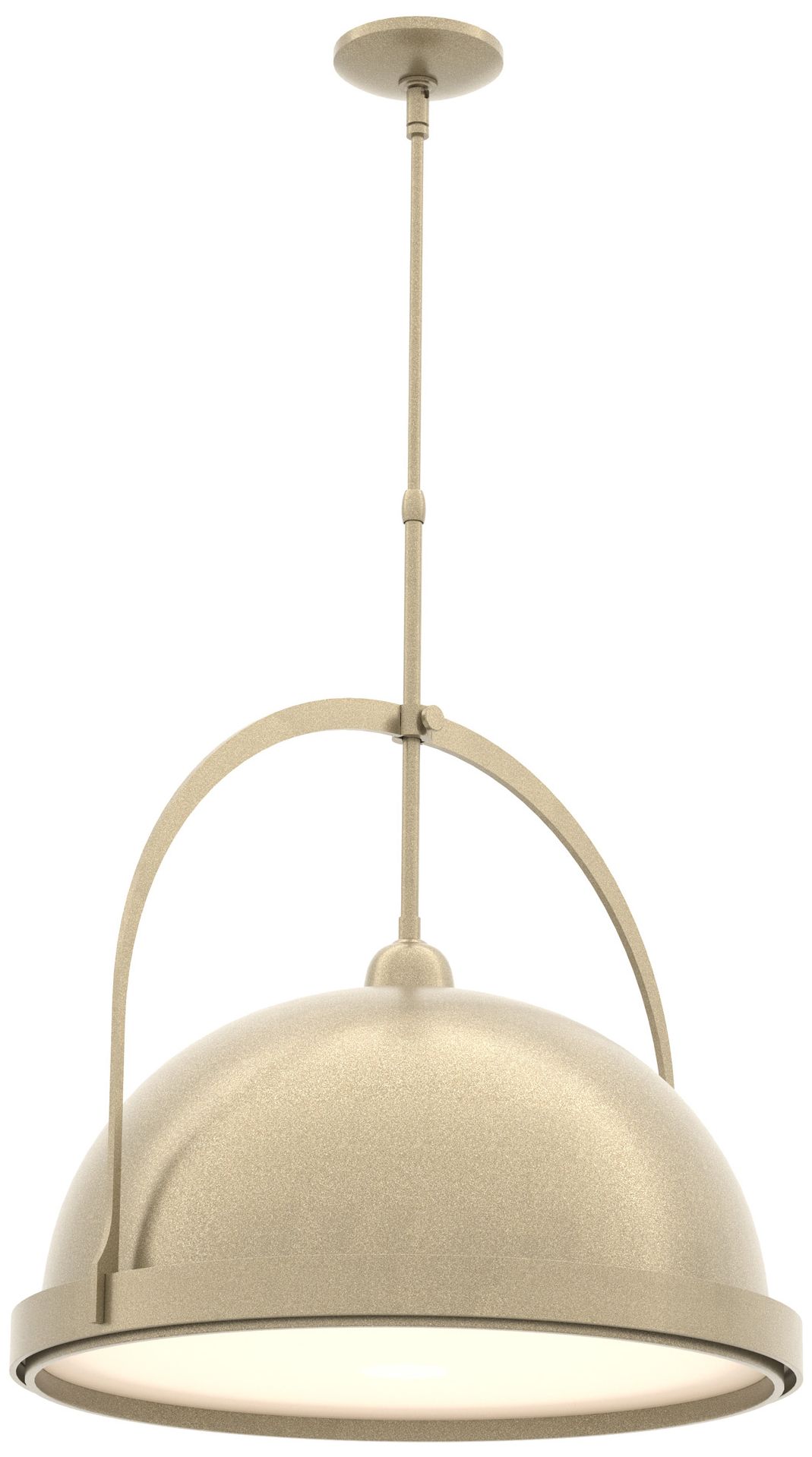 Atlas 22" Wide Soft Gold Pendant w/ Soft Gold