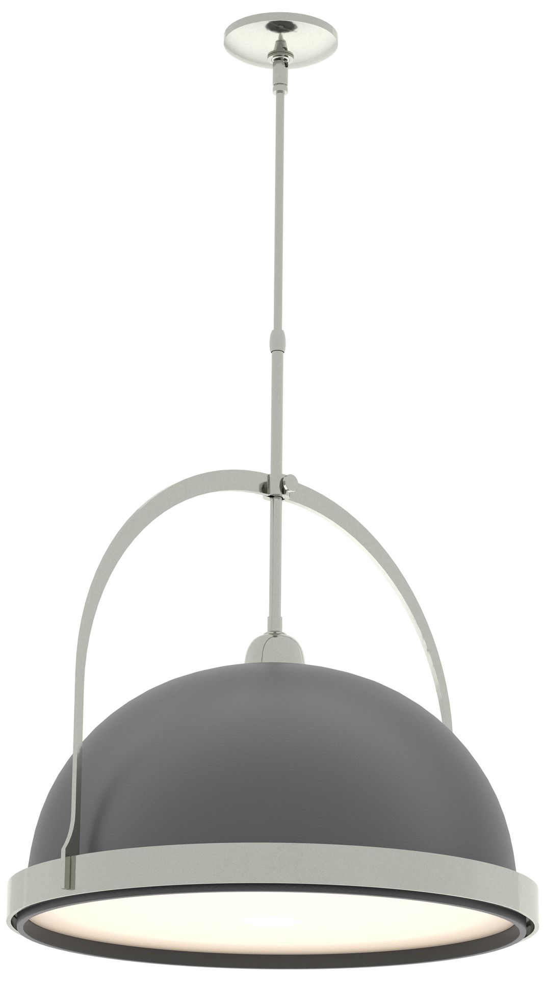 Atlas 22" Wide Sterling Pendant w/ Black