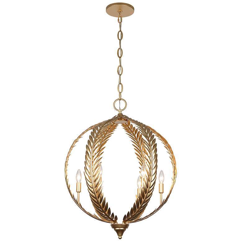 Image 4 Atlas 6-Light Pendant in Grecian Gold by Breegan Jane more views