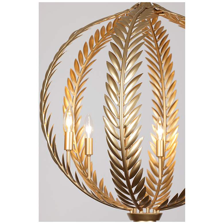Image 5 Atlas 6-Light Pendant in Grecian Gold by Breegan Jane more views