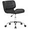 Atlas Black Faux Leather Adjustable Swivel Office Chair