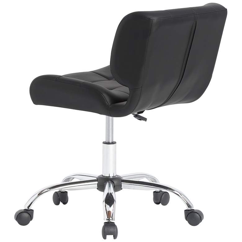 Image 5 Atlas Black Faux Leather Adjustable Swivel Office Chair more views