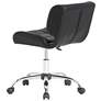 Atlas Black Faux Leather Adjustable Swivel Office Chair in scene