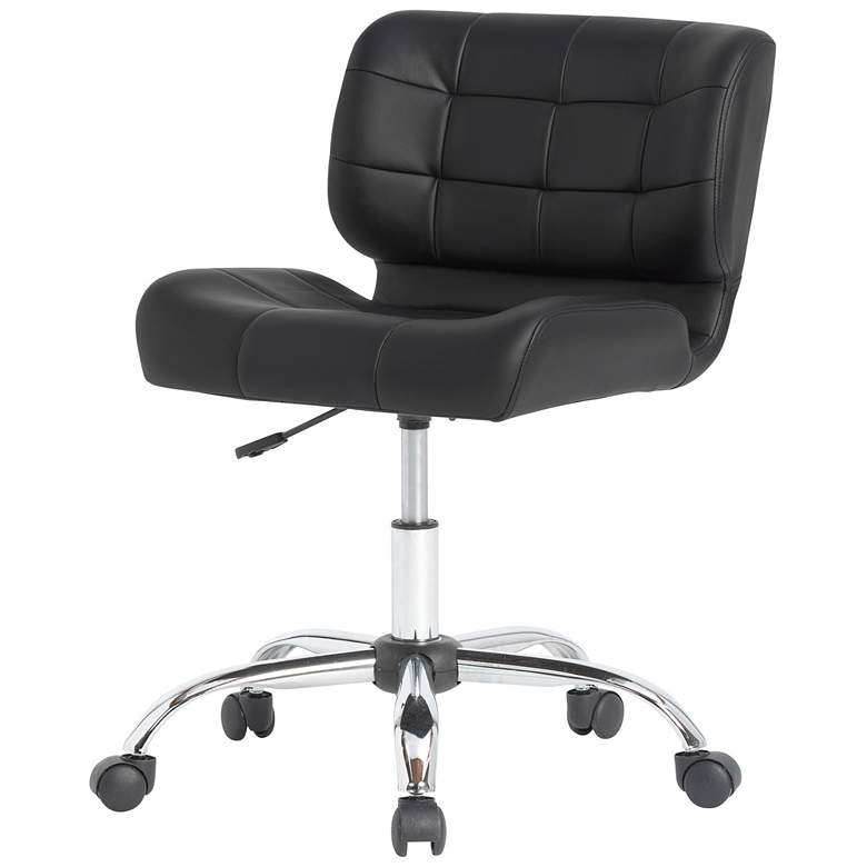 Image 6 Atlas Black Faux Leather Adjustable Swivel Office Chair more views