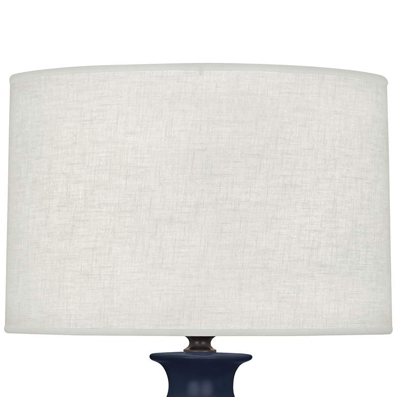Image 2 Atlas Matte Midnight Blue and Patina Bronze Table Lamp more views
