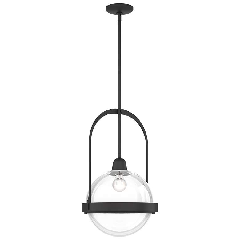 Image 1 Atlas Pendant - Black Finish - Clear Glass