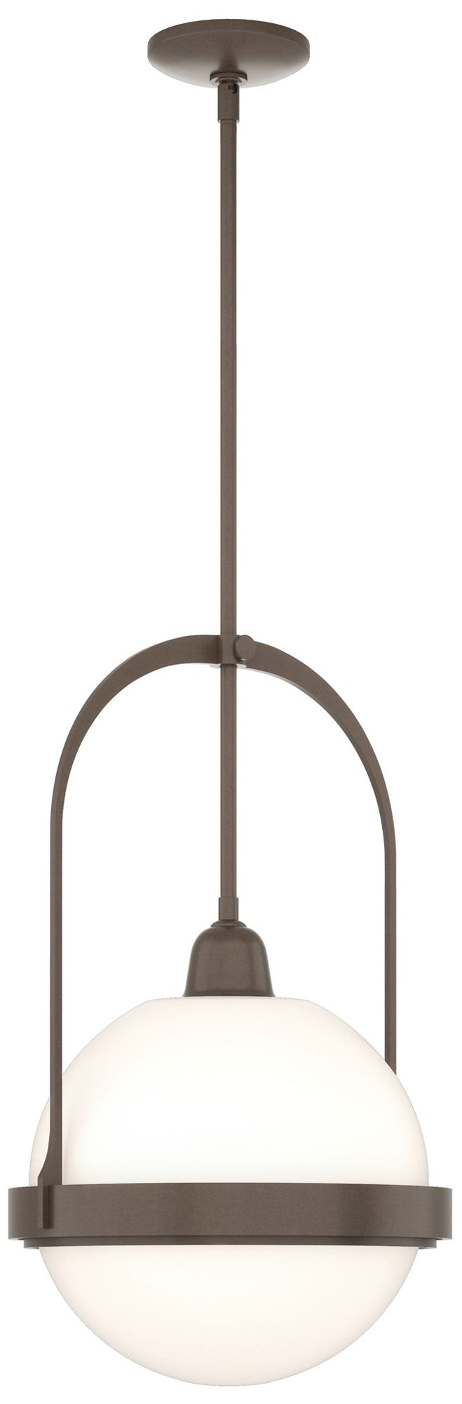 Atlas Pendant - Bronze Finish - Opal Glass - Made to Order