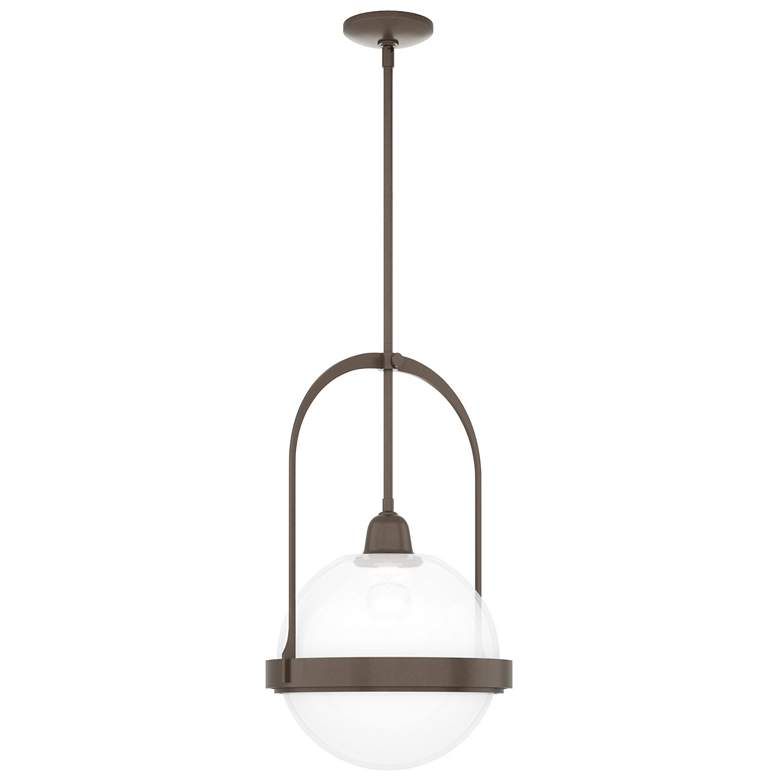 Image 1 Atlas Pendant - Bronze Finish - Opaline