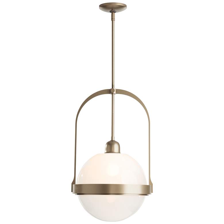Image 1 Atlas Pendant - Soft Gold Finish - Opaline